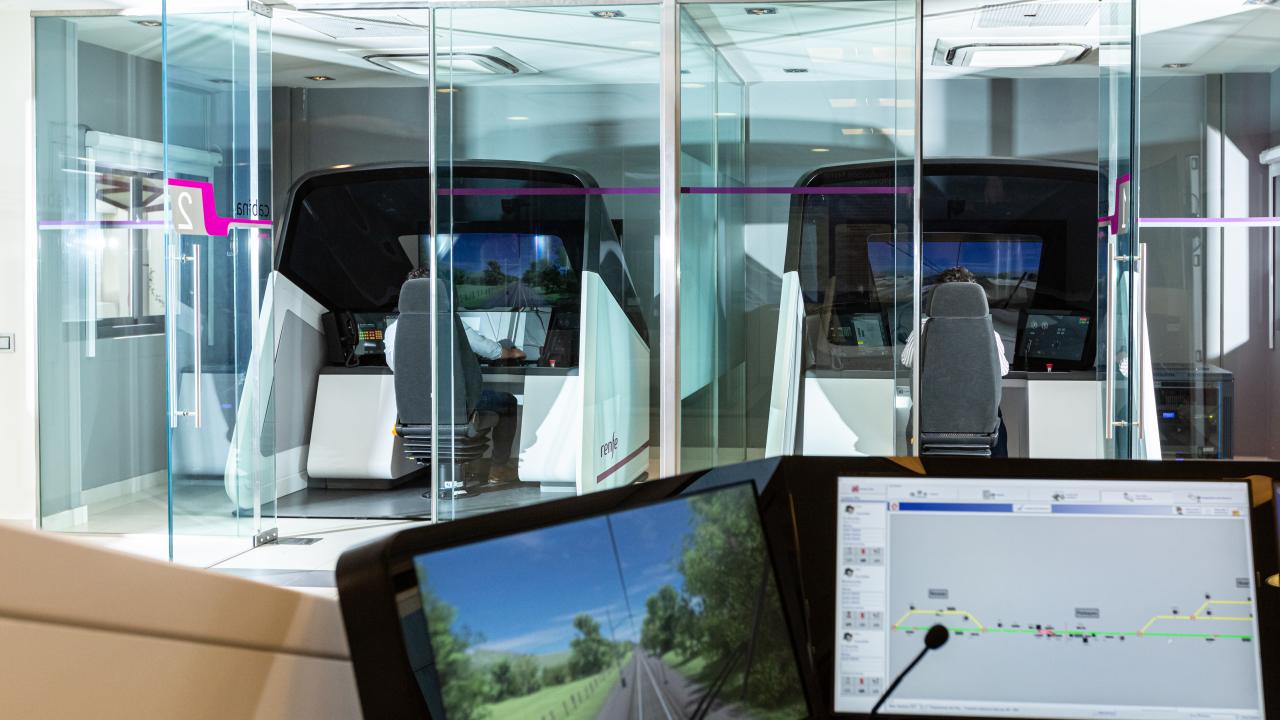 Driving simulator room