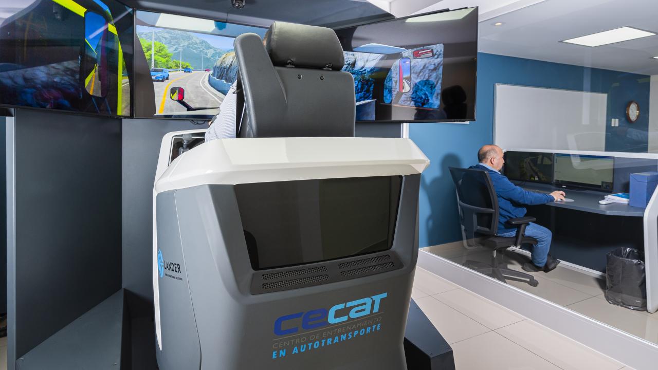 Driving simulator room
