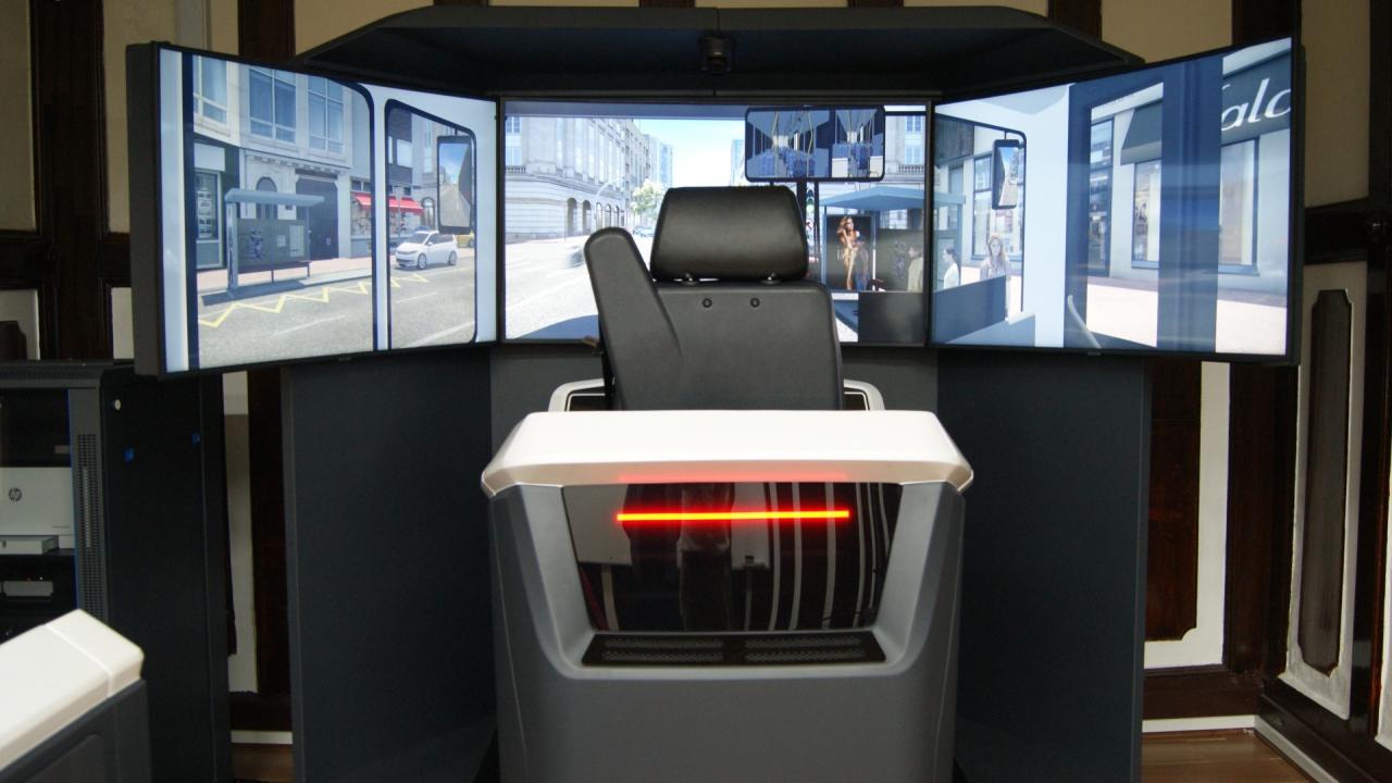 Electric bus driving simulator