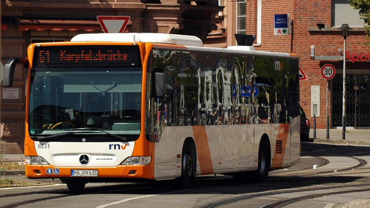 Public transport bus in Germany, the basis for the new bus simulator.