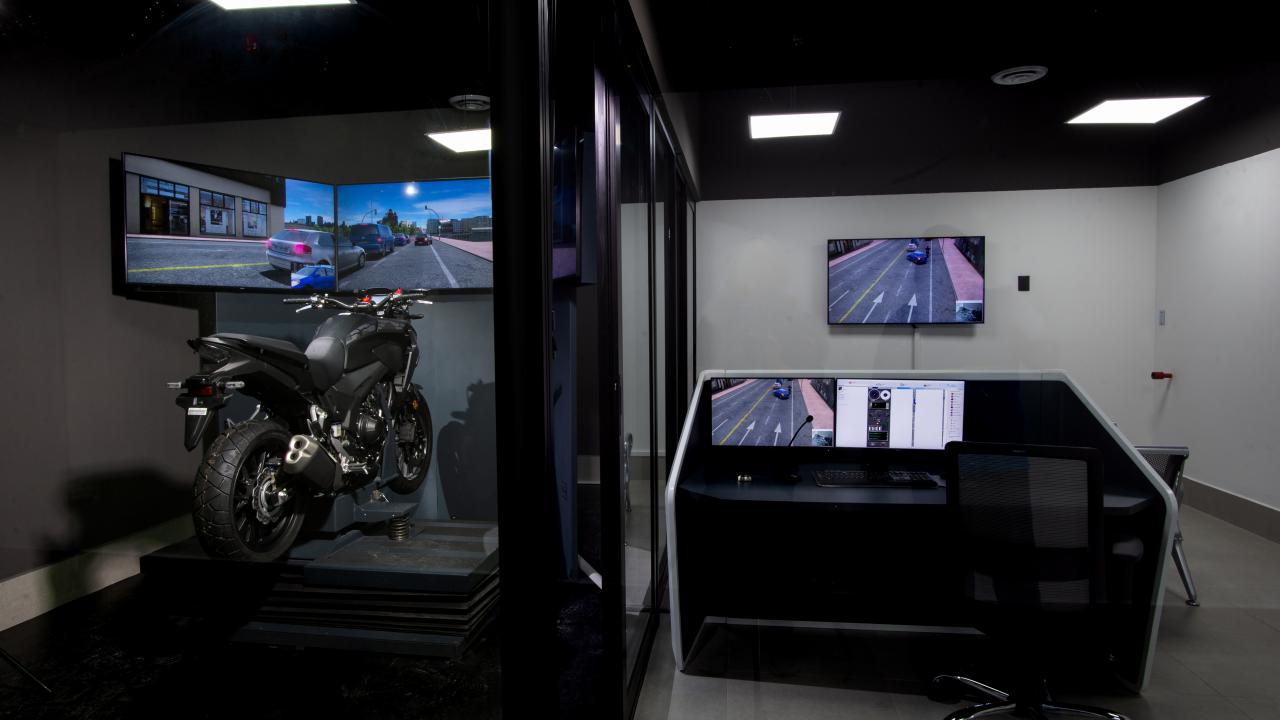 Motorcycle simulator training
