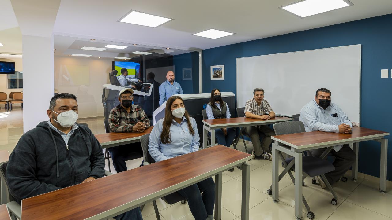 Simulator training room