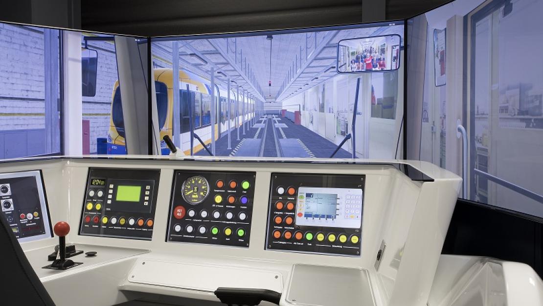 Tram simulator equipment