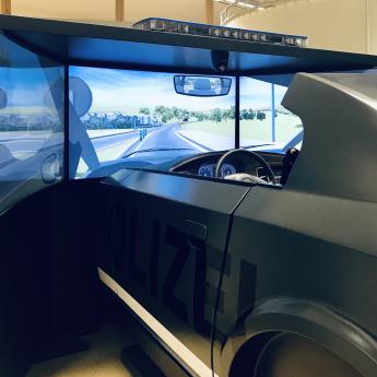 The police force in Turingia is now using simulators as part of its emergency driver training