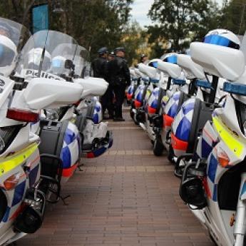 Risiko, ein ständiger Begleiter von Motorradpolizisten